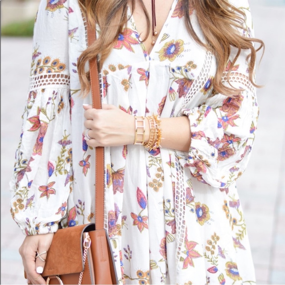 Worn Once! Free People Just the Two of Us Printed Shift Dress - Small